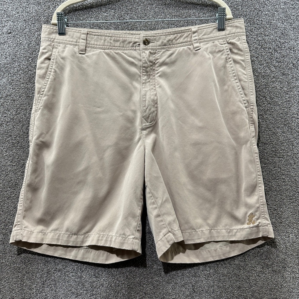Disney Parks Khaki‎ Chino Shorts Men 36 Mickey Mouse Embroidered Casual Vacation